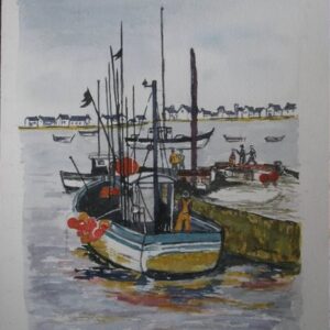 Bateau de pêche au port
