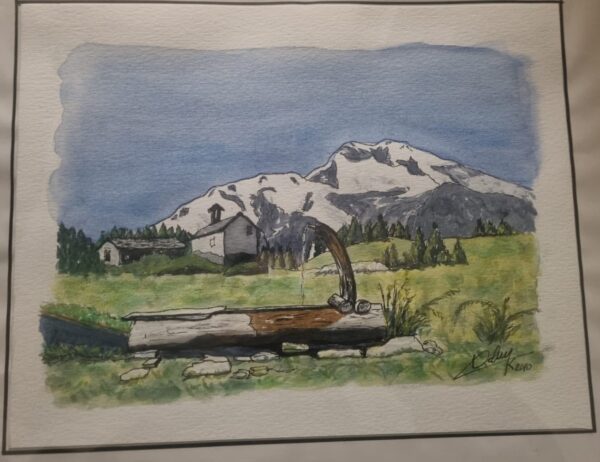 Trompe l'oeil montagne