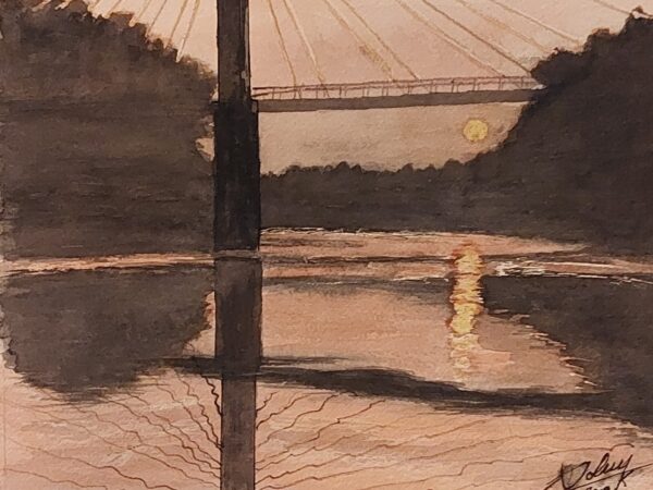 Coucher de soleil - Pont