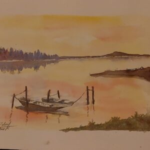 Coucher de soleil – Barques