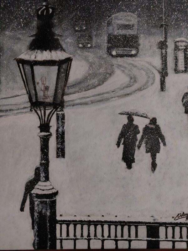 Bus sous la neige