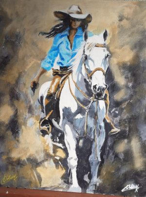 Cavalière au cheval blanc Cavalière au cheval blanc